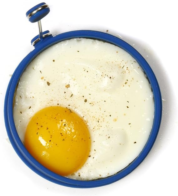 Norpro Silicone Round Pancake/Egg Rings, 2 Pieces, Blue