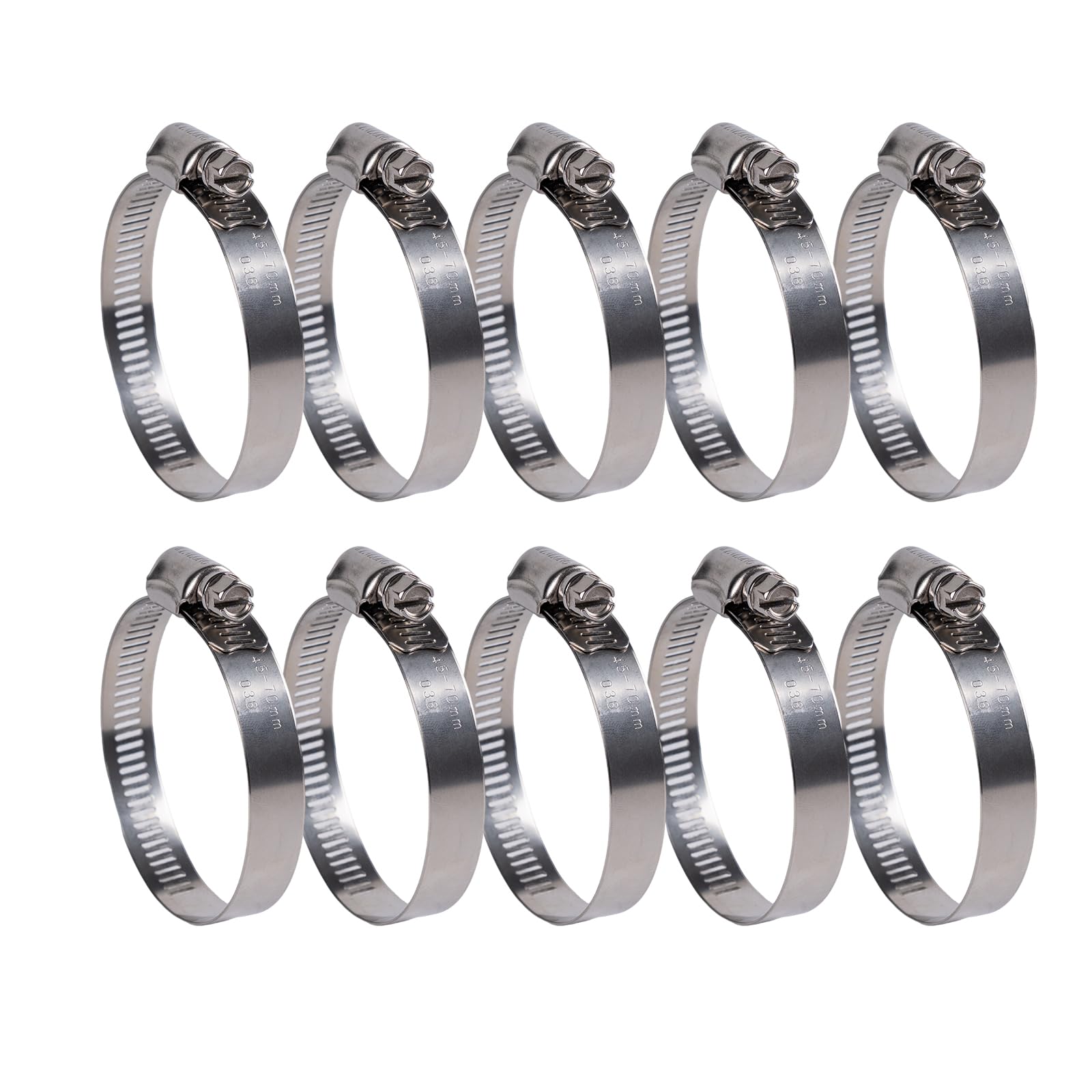 Winlong Stainless Steel Hose Clamps - Adjustable -11 Winlong Stainless Steel Hose Clamps - Adjustable -11