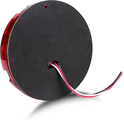 Miniatura 6 de LIMICAR Luces de remolque redondas de 7 pulgadas, 36 luces LED rojas de tránsito, kit de luces LED para remolque, luz trasera de freno y giro con
