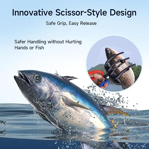 Miniatura 7 de Pinza de Pescado de 3 Garras, Pinza de Pesca Multifuncional de Tres Dientes 2025 NUEVA Antideslizante, Pinza de Pescado de Metal con Agarre