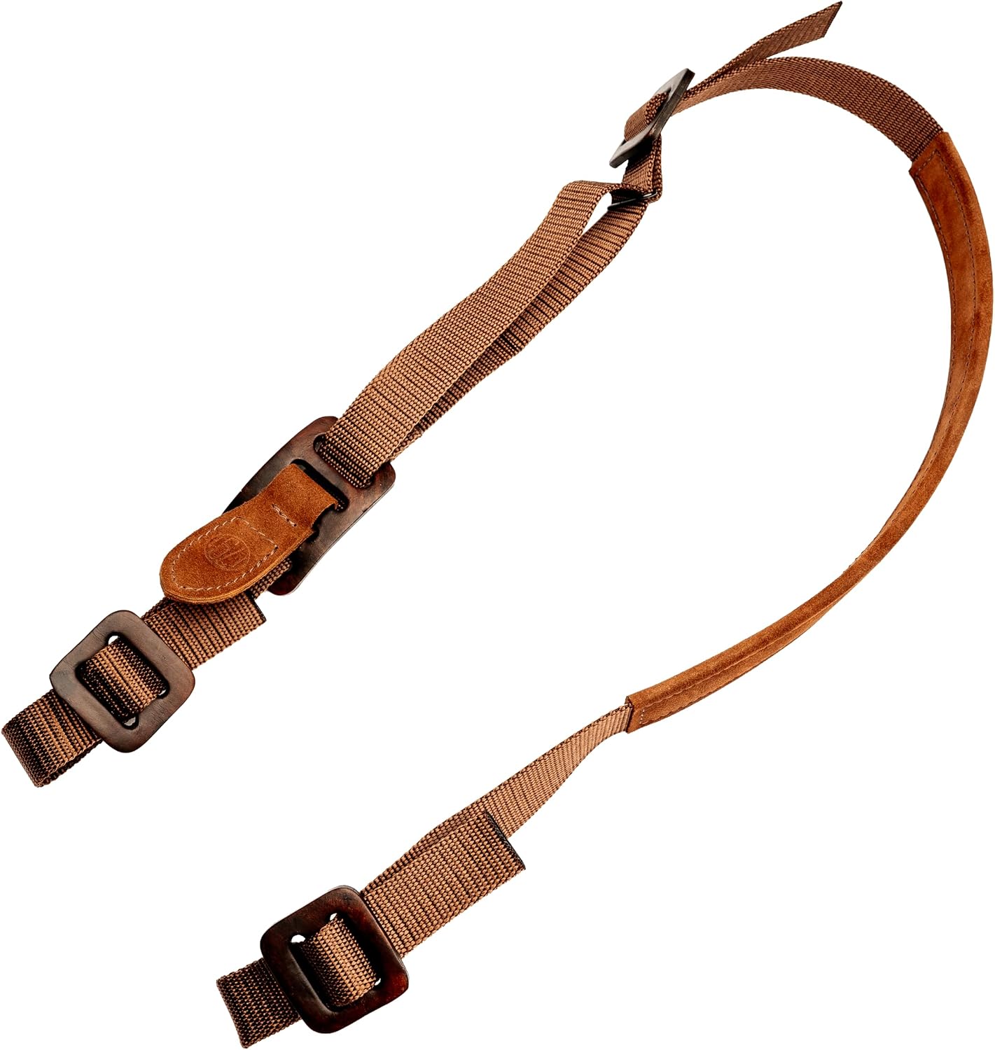1791 Tactical Rifle Sling, 100% American Leather & Ballistic Nylon 2-Point Tactical Sling for Rifles and Shotgun, Rapid Adjust Slider and Leather Shoulder Support