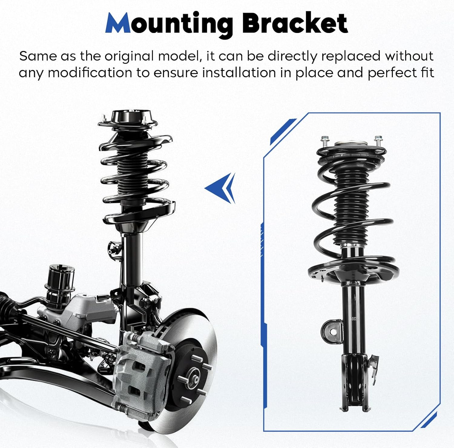 Front Struts Assembly Shock Absorber & Sway Bars End Links Fit for 2006-2008 Toyota RAV4 2.4L, 2009-2012 RAV4 2.5L, Replace for 172276 K750043