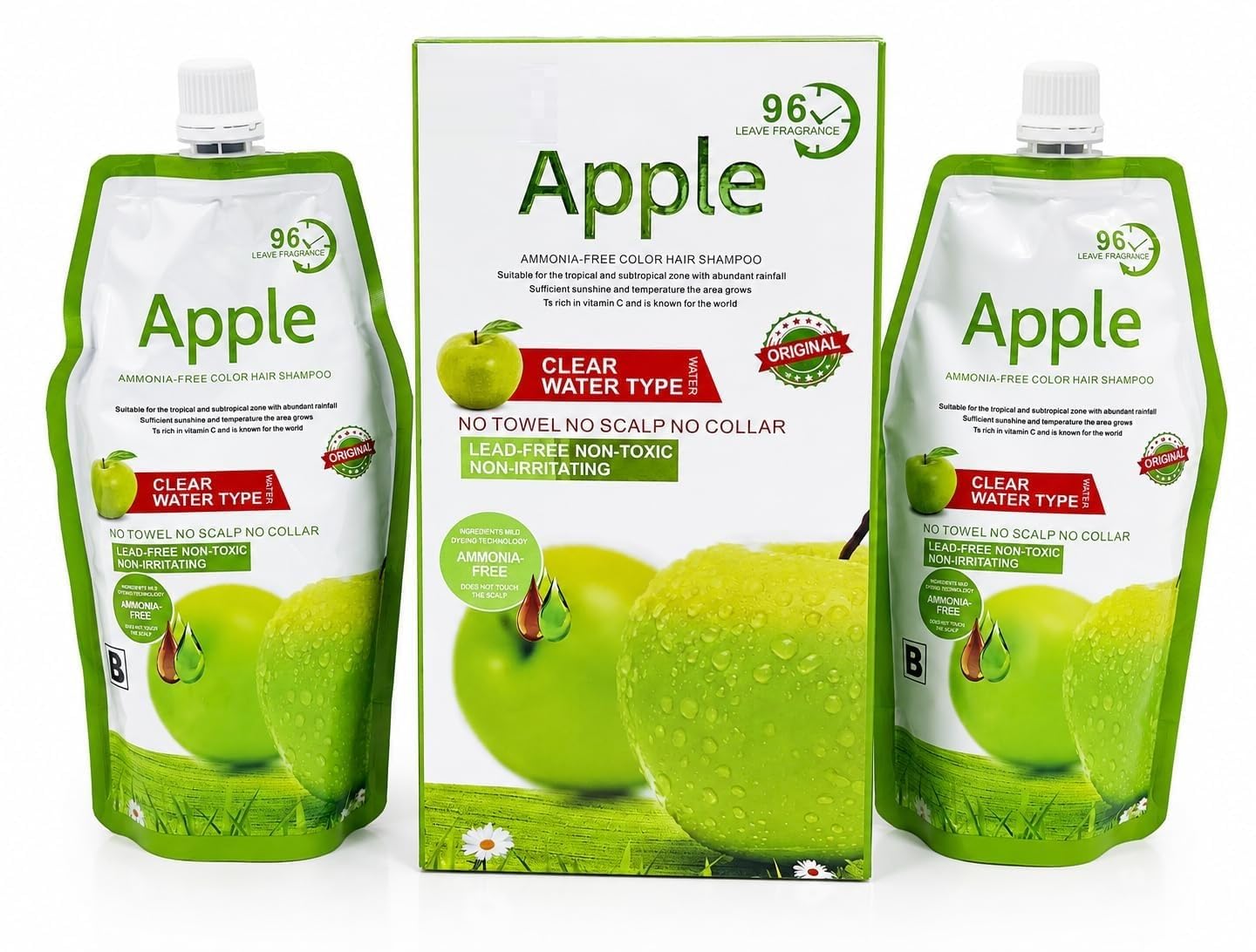 Apple Ammonia-Free Dark Brown Hair Color Gel Shampoo Pouch Combo (500ml + 500ml) | Long-Lasting Hair Colour Gel-image-14