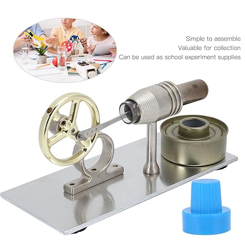 Miniatura 7 de Modelo de la educación del motor del motor de Stirling, modelo del motor de Stirling del generador de electricidad de la baja temperatura