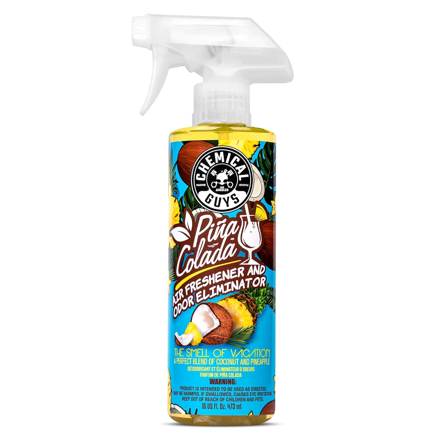 Chemical Guys AIR22916 Pina Colada Air Freshener and Odor Eliminator Great for Cars Trucks SUVs RVs Home Office