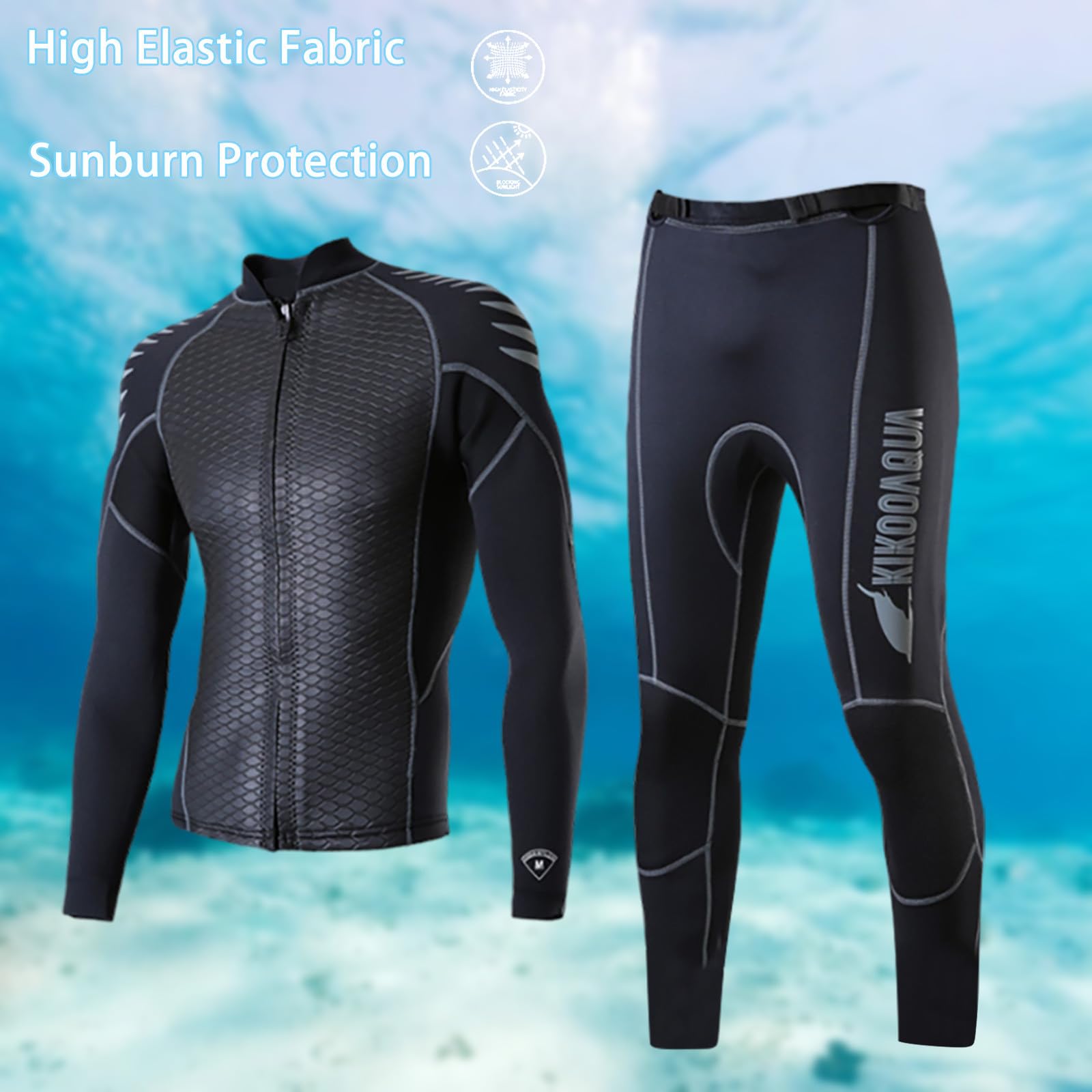 Męski dres do nurkowania, oddychający, elastyczny, szybkoschnący, morski, do sportów wodnych, pływania, snorkelingu, surfowania