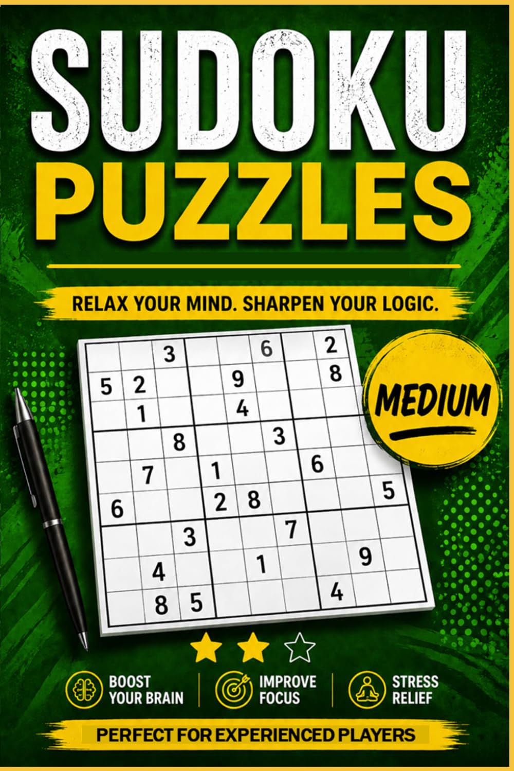 Sudoku Puzzles: Medium difficulty | Perfect for experienced players and relaxing fun
