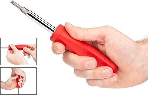 Miniatura 25 de TEKTON 6 en 1 Phillips/Slotted Multi-Bit Driver (#1 x 3/16 in., #2 x 1/4 in., Rojo) DMS18010 Establecer,Negro -,Rojo