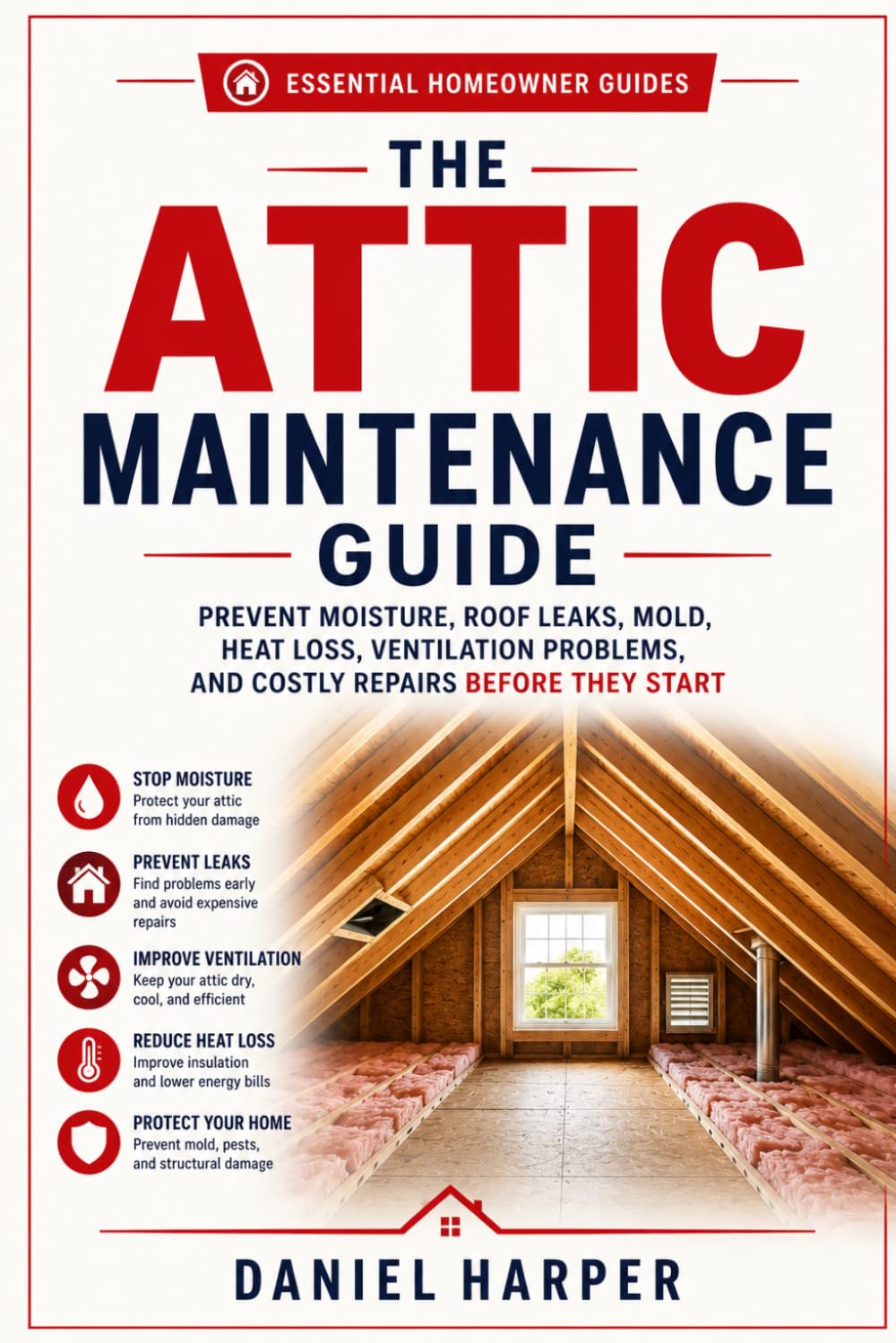 The Attic Maintenance Guide: Prevent Moisture, Roof Leaks, Mold, Heat Loss, Ventilation Problems, and Costly Repairs Before They Start (Essential Homeowner Guides)