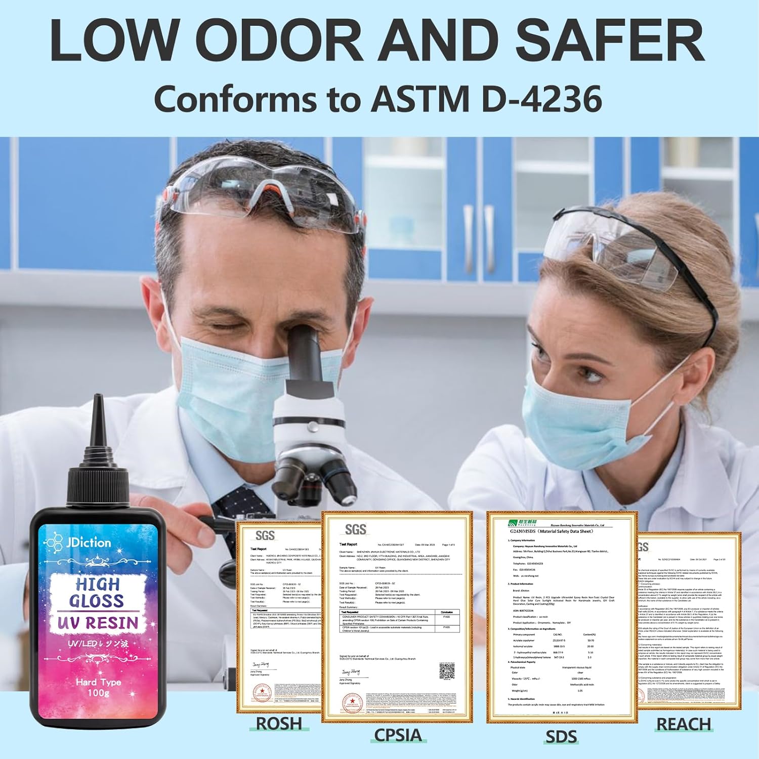 JDiction UV Resin, 300g High Gloss UV Resin Clear Solar Cure Sunlight Activated Glue Hard UV Resin Kit for Jewelry Making, Casting and Coating, DIY Crafts, Resin Art Supplies - Image 5