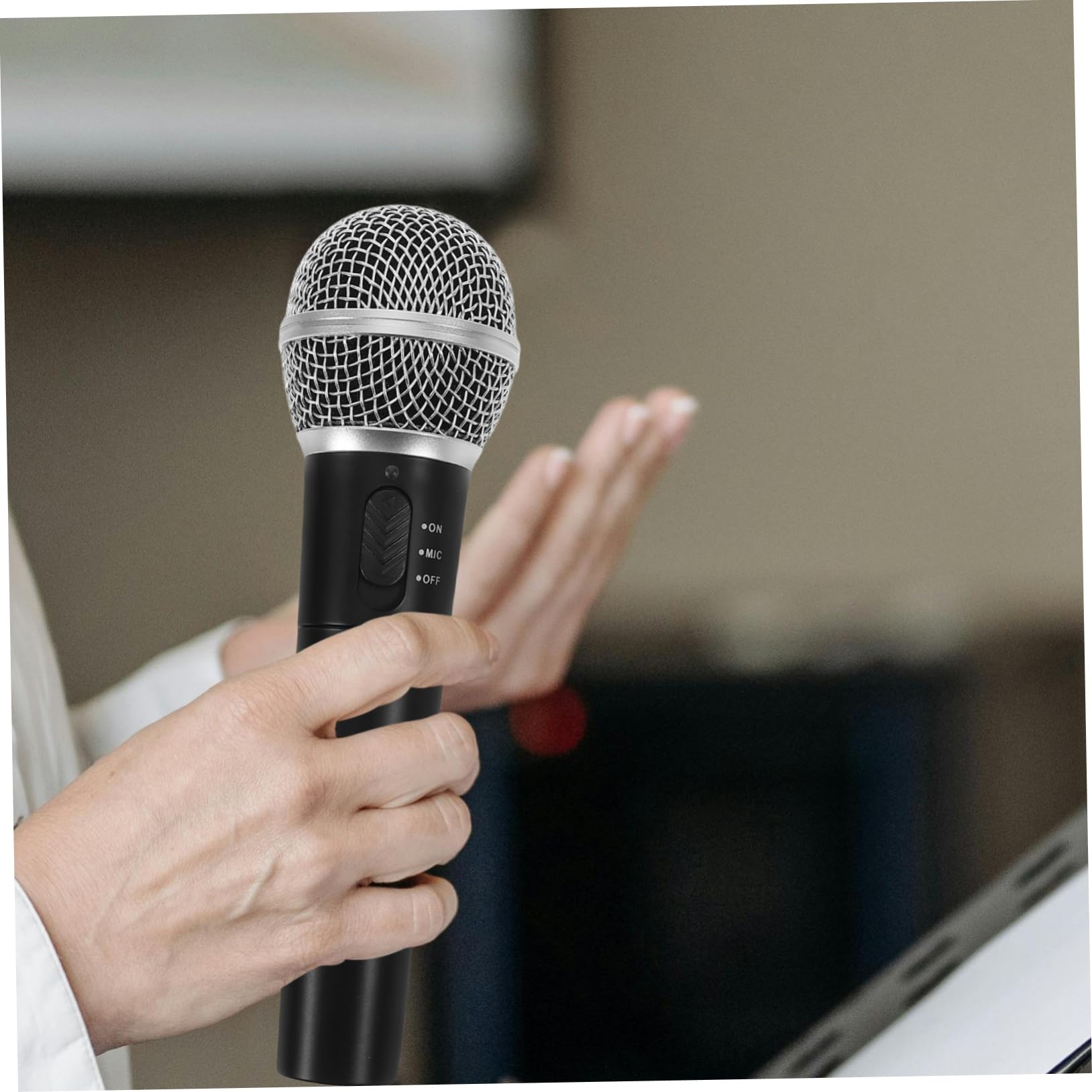 1juego Micrófono Inalámbrico Cable para Karaoke Micrófono Profesional De Mano Compatible Ordenadores y Dispositivos Móviles