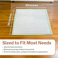 Vista 6 de McKesson Super Underpads, Incontinence Bed Pads 30" x 36" [50 Count], Moderate Absorbency, Disposable Chux for Adults, Elderly, and Baby, Pee Pads