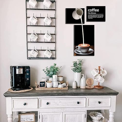 Miniatura 2 de Arte de pared de barra de café, cocina, pero primer letrero de barra de café, cuadros enmarcados, lienzo, comedor, arte de pared, decoración moderna