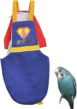 Bird Diaper with Waterproof Lining - Parrot Diaper Clothes for Mini Macaw, Budgie and Canary | Washable Urinary Wetsuit for Flight and Hygiene | Comfortable Parrot Flying Clothing, Lightweight, and