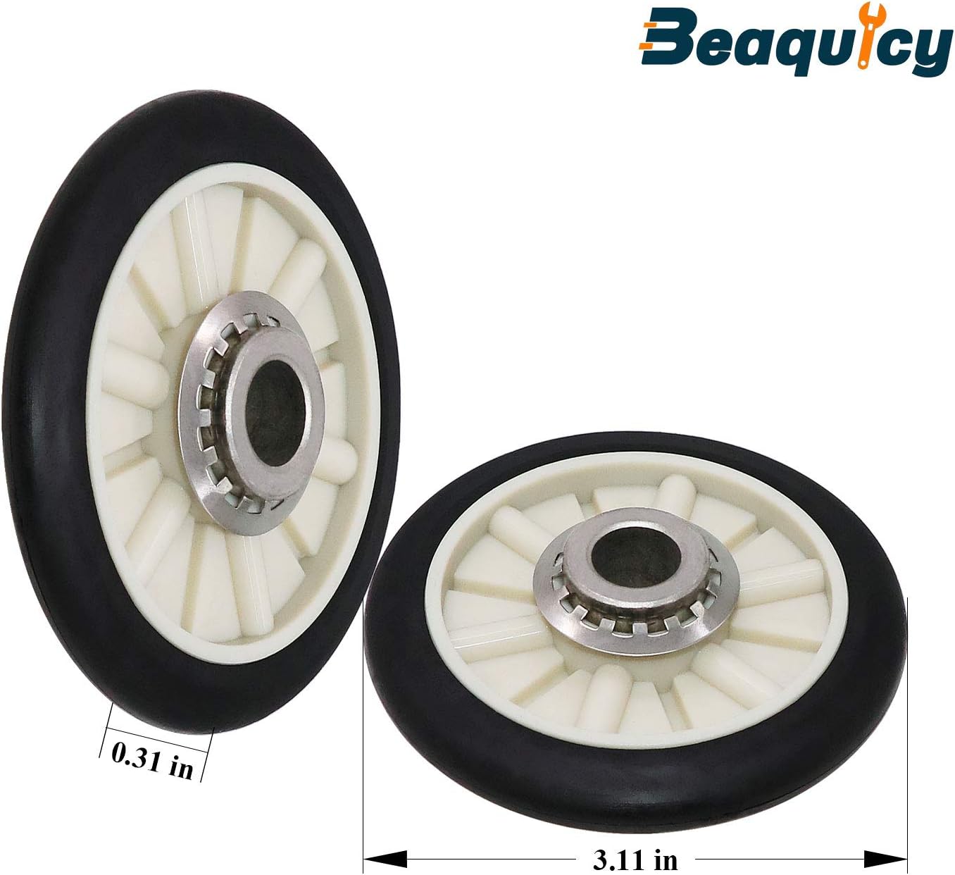 4392065 Dryer Maintenanceand Repair Kit by Beaquicy - Replacement for Whirlpool Ken-more Crosley Admiral Amana Dryer - Package Includes Drum Roller Belt and Idler Pulley : Appliances