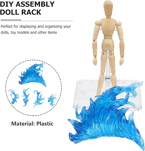 Miniatura 4 de iplusmile Soporte para figura de acción, soporte de figura de acción de montaje, base de soporte para modelo de muñeca, visualización de figuras de