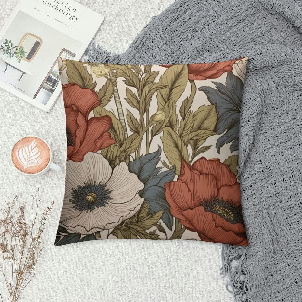 Amazon.com: FUXIDURA Vintage Flowers Pillow Cover Rustic