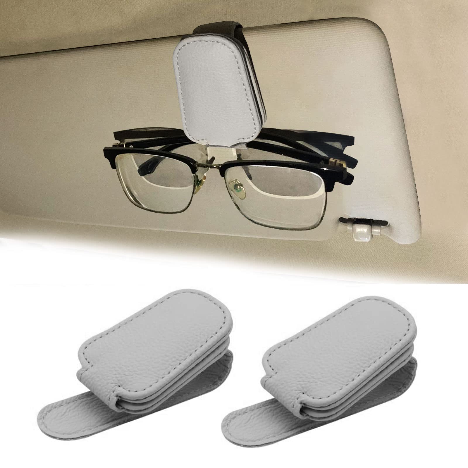 Multi-functional Car Sunglasses Holder Creative Car Visor Storage Clip