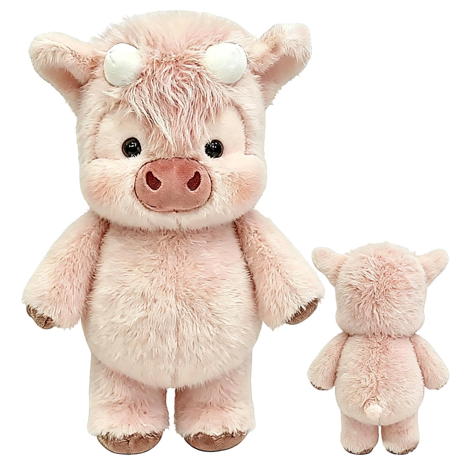 Cute Animal Running Plush,45/60cm Highland Cow Panda Pig Stuffed Animals Toy,Cuddly Doll Shaking Moving Legs Plush Toy,for Birthday for Kids & Adults Girls Boys Bedroom