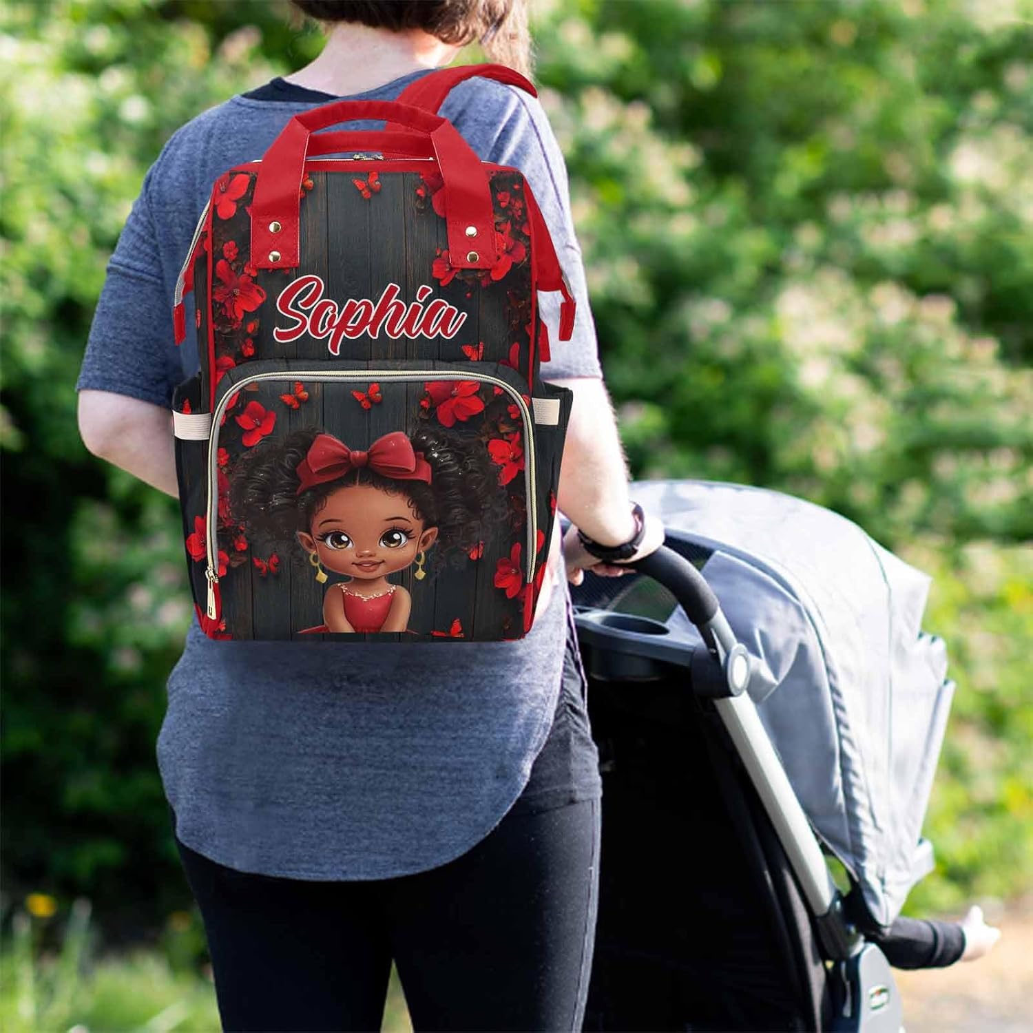 Custom Diaper Bag Mommy Diaper Bag Casual Daypack Daycare Bag Personalized Diaper Bags for Boys Girls for Mom Women Diaper Bag With Name Baby Bags