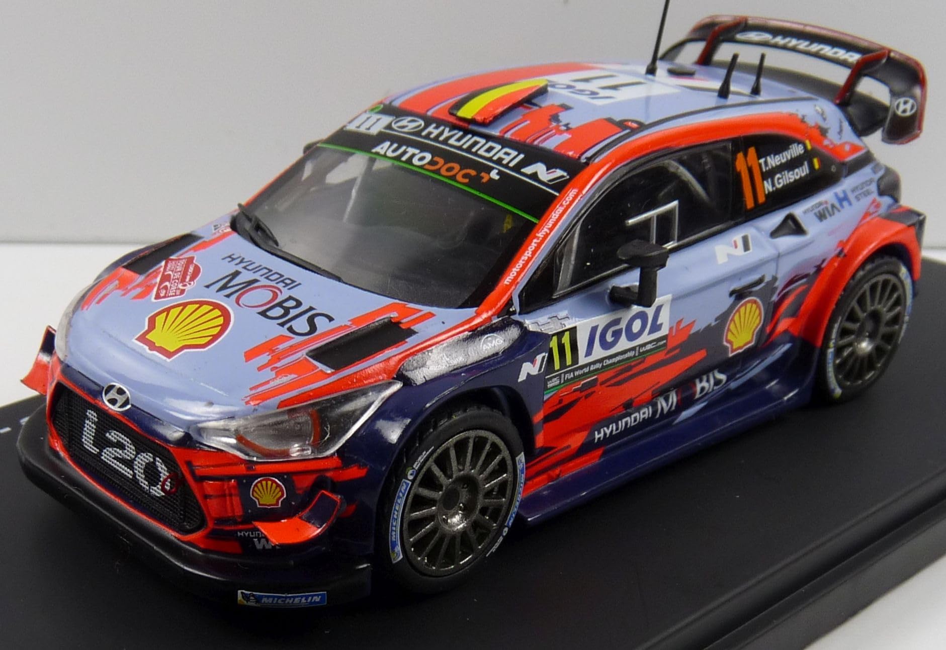 Seven Secrets Diecast Model Rally Car | Hyundai I20 Coupe 2019 Monte Carlo Rally | SCALE 1/43 | PB02
