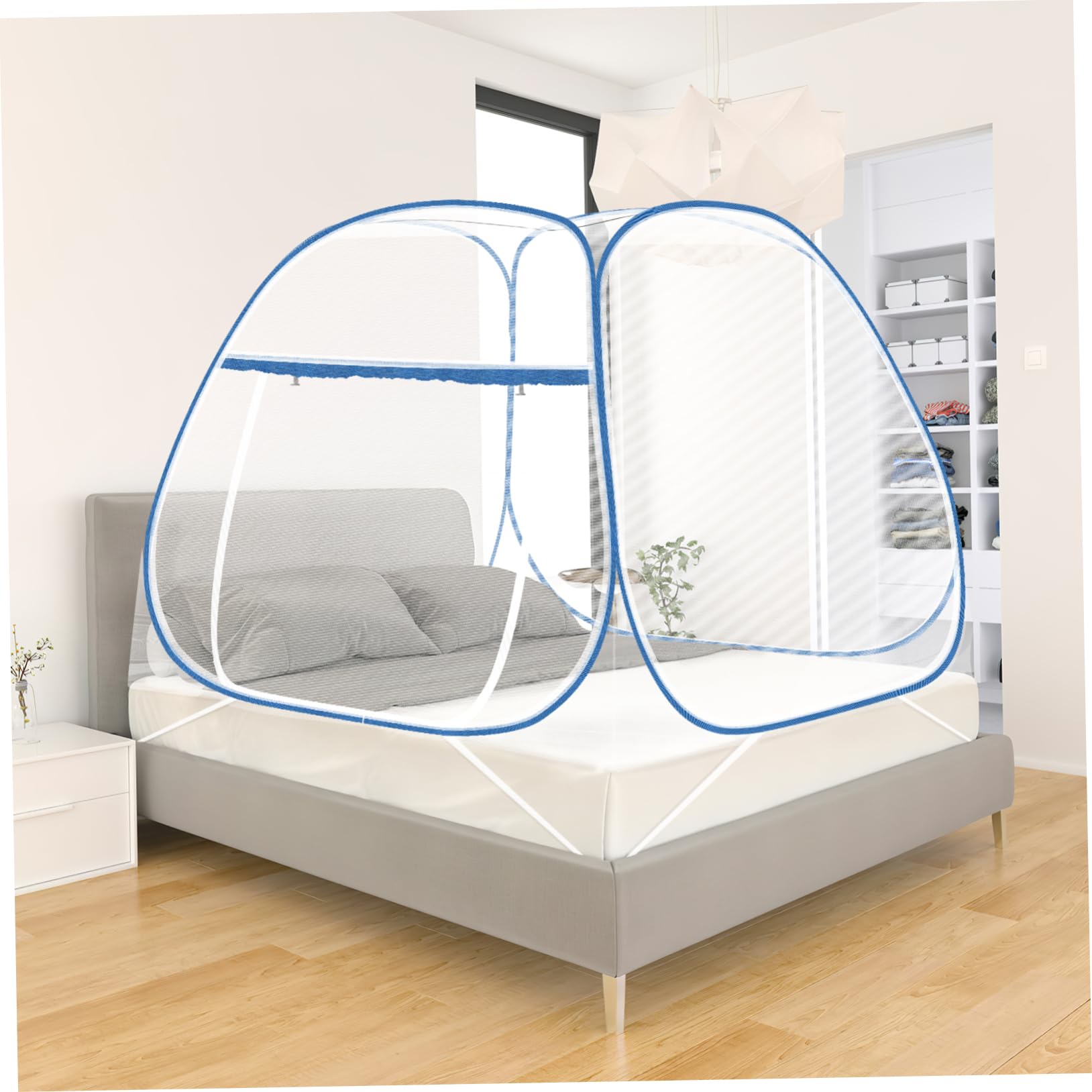 Moustiquaire pliable pour éliminer les insectes du lit tente zippée yourte mongole