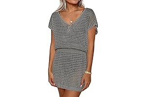 Women's 2022 Crochet Hollow Out Beach Coverups