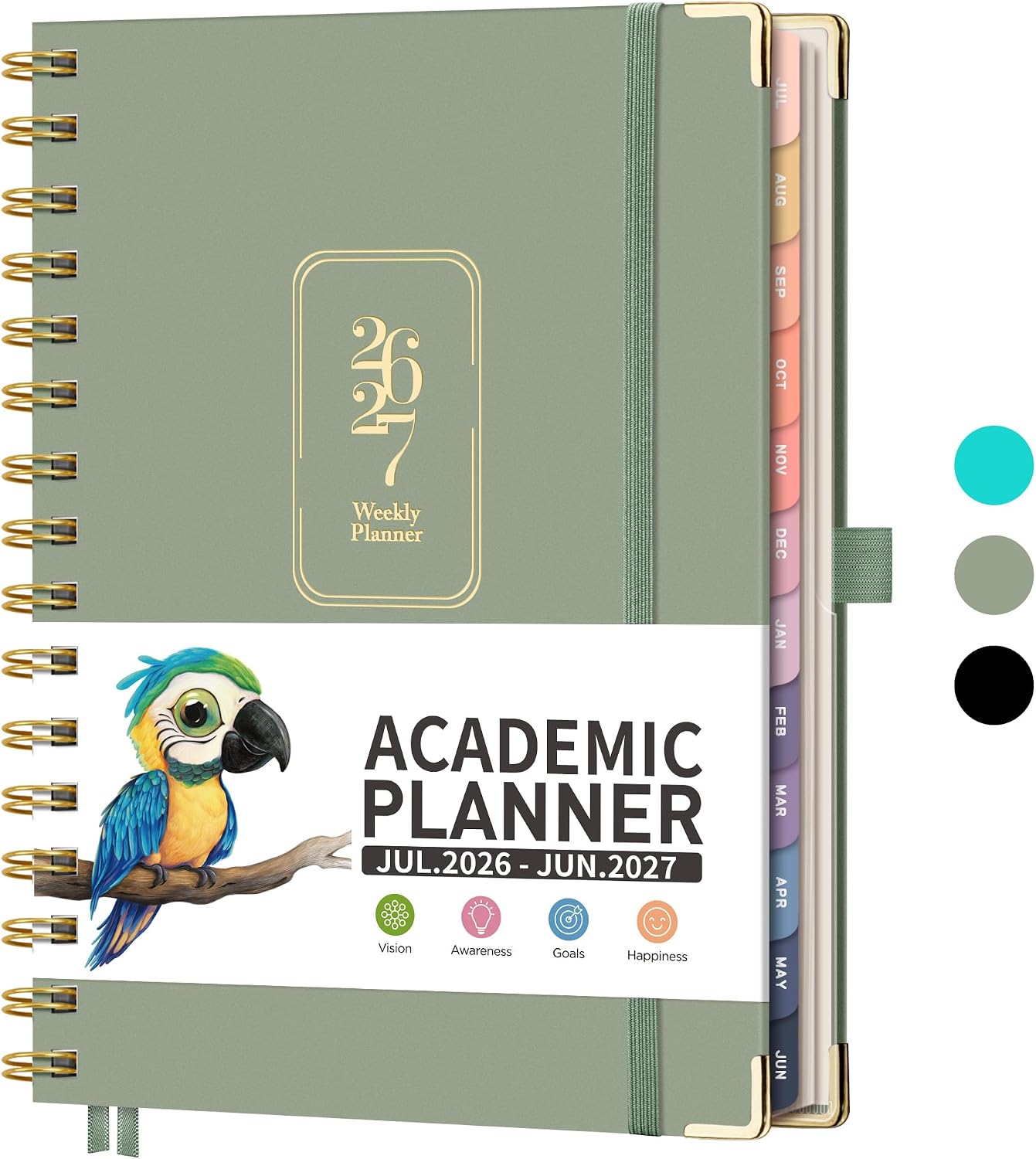 RETTACY Academic Planner 2026-2027, Weekly and Monthly, A5 (5.7" x 8.3")