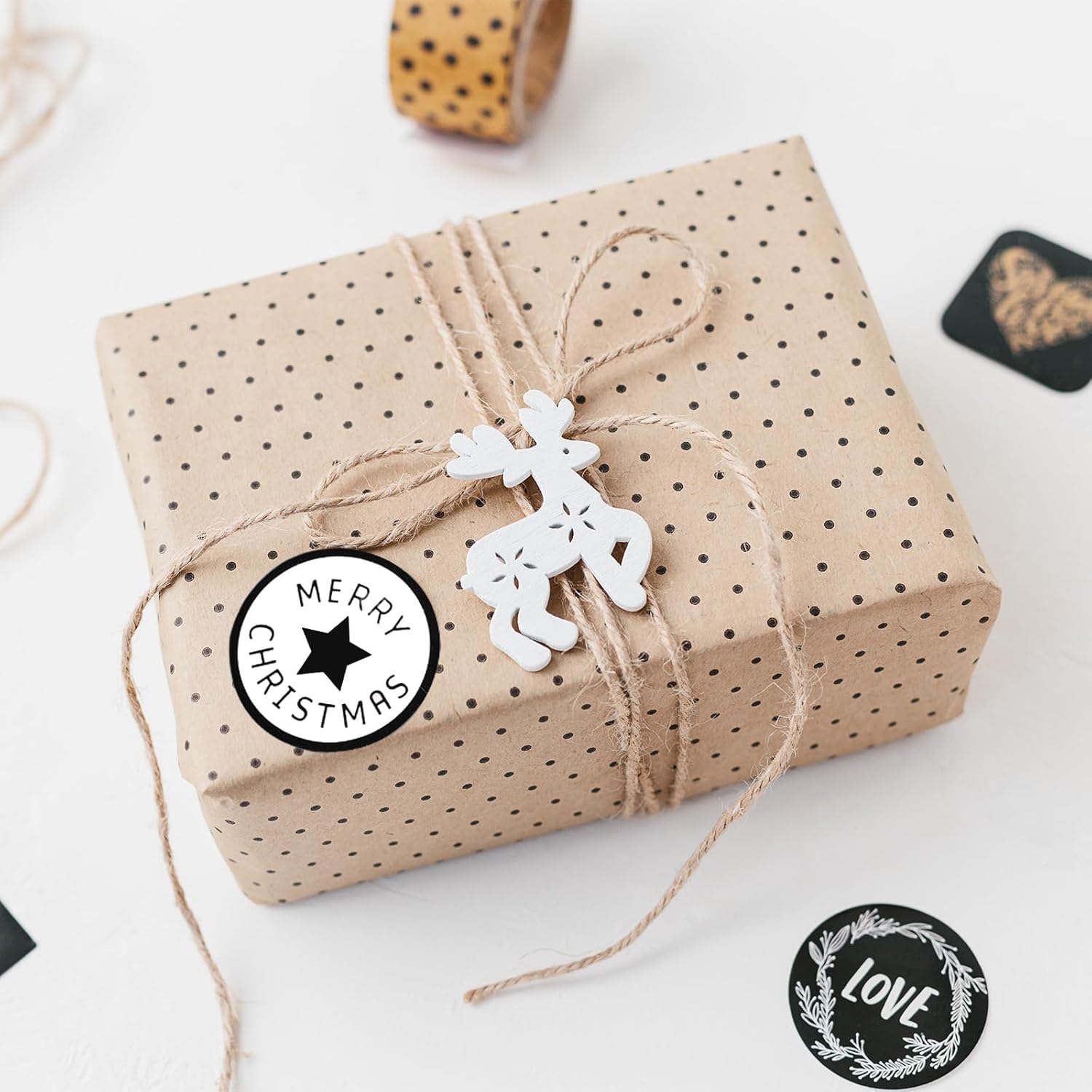 2 Inch Circle Thermal Labels, Self Adhesive 2x2 Direct Thermal Labels Round, White, 750 Sheets per Roll, 1 Roll - Image 5