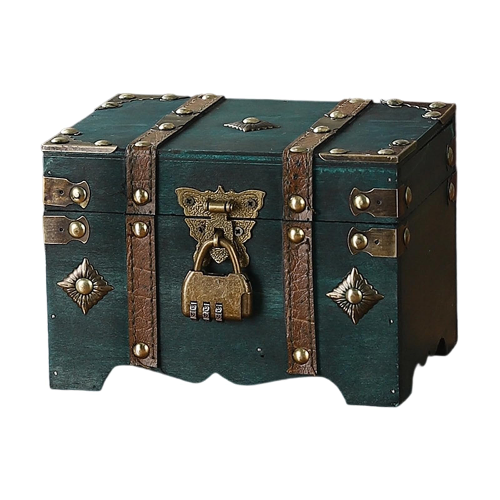 APGLSXY European Wood Suitcases Spacious Handheld Travel Trunk for Collector and Enthusiasts Daily Casual Use Travel Suitcases