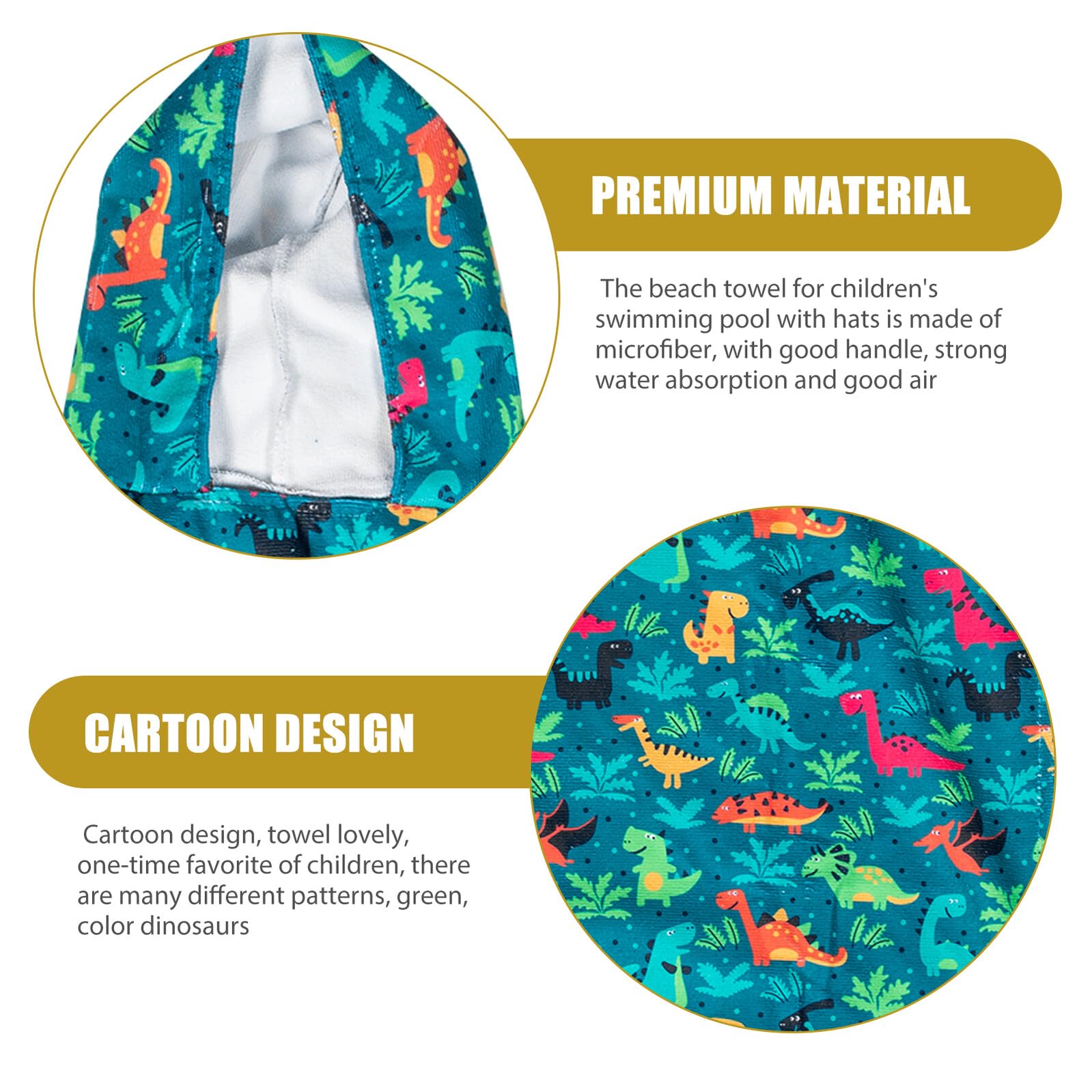Toalla de Baño Capucha para Niños Toalla Absorbente para Playa 3D Super Absorbente de Fibra Superfina para Ñiño y Niño Obsequio para Playa y Piscina