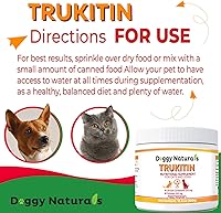 Vista 14 de Trukitin - Carpeta de fosfato a base de quitosina para gatos y perros, ingredientes naturales de grado humano para suplemento de apoyo renal