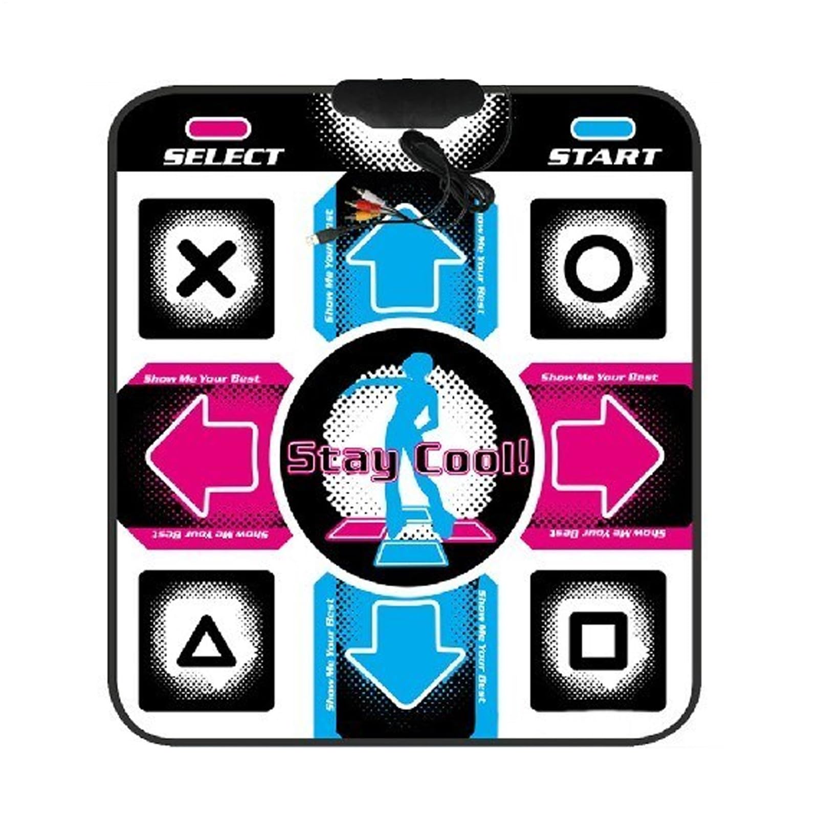 USB Dancing Mat,Multifunctional Dance Revolution Pad | Non-Slip Sensitive Dance Blanket for PC Laptop Video Game