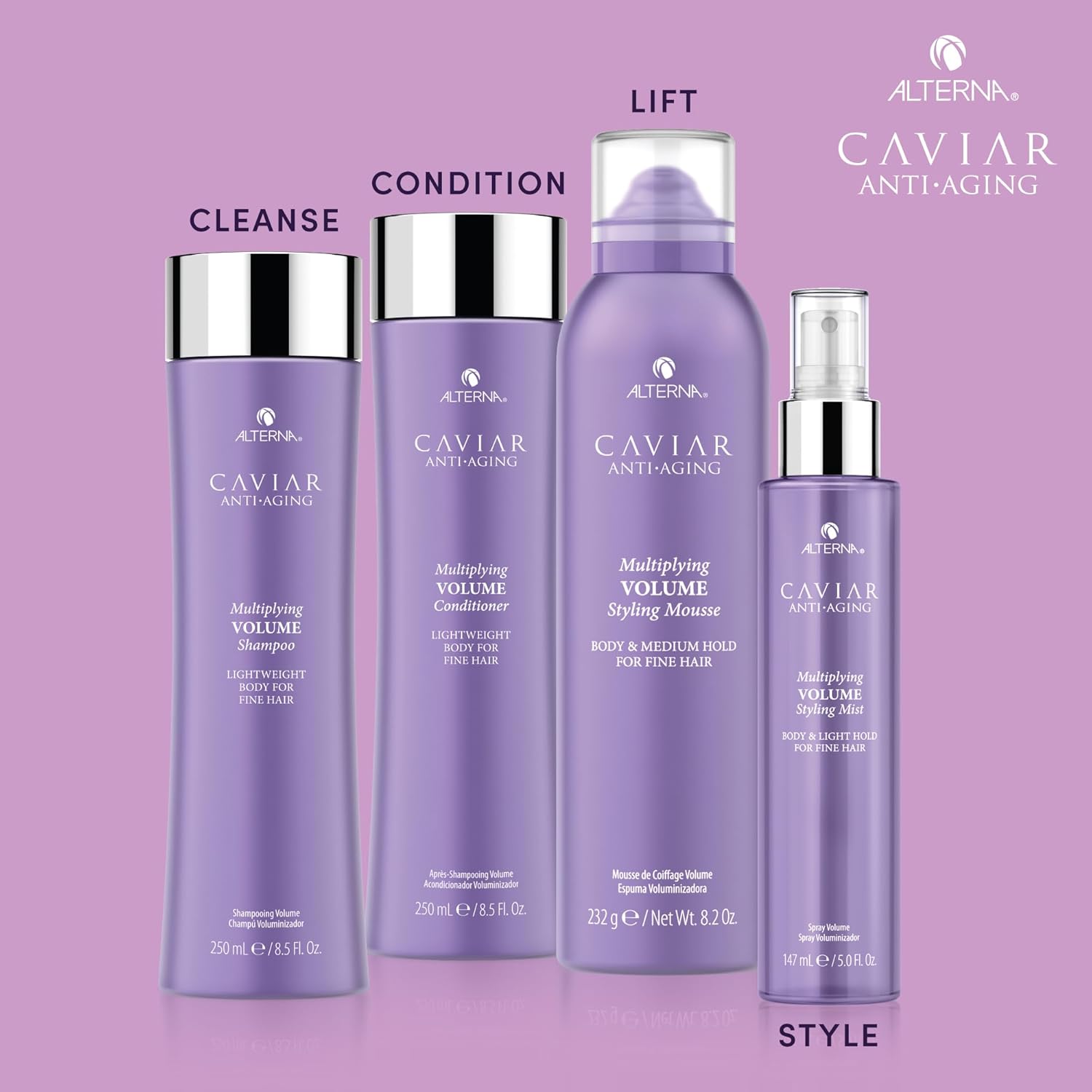 Alterna CAVIAR Anti-Aging Multiplying Volume Shampoo | For Fine, Limp or Thin Hair | Create Instant Volume and Thickness | Sulfate Free - Image 8