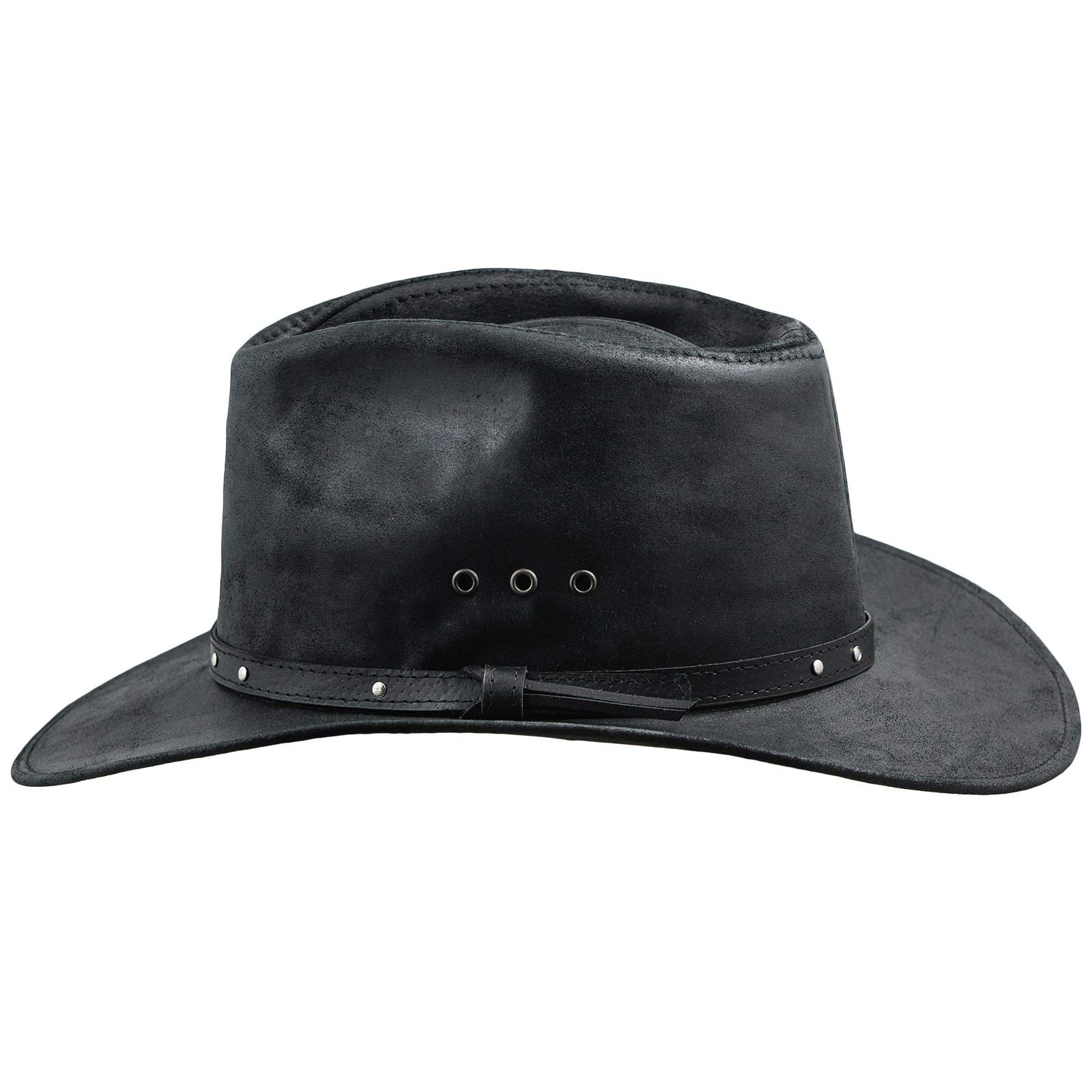 Sterkowski - Cappello da cowboy occidentale in pelle