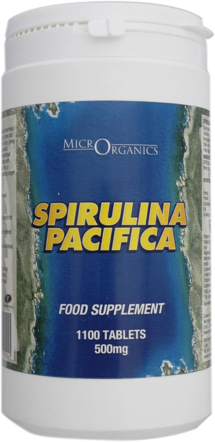 Spirulina Pacifica 1100 Tablets 500mg Amazon.co.uk Health & Personal Care