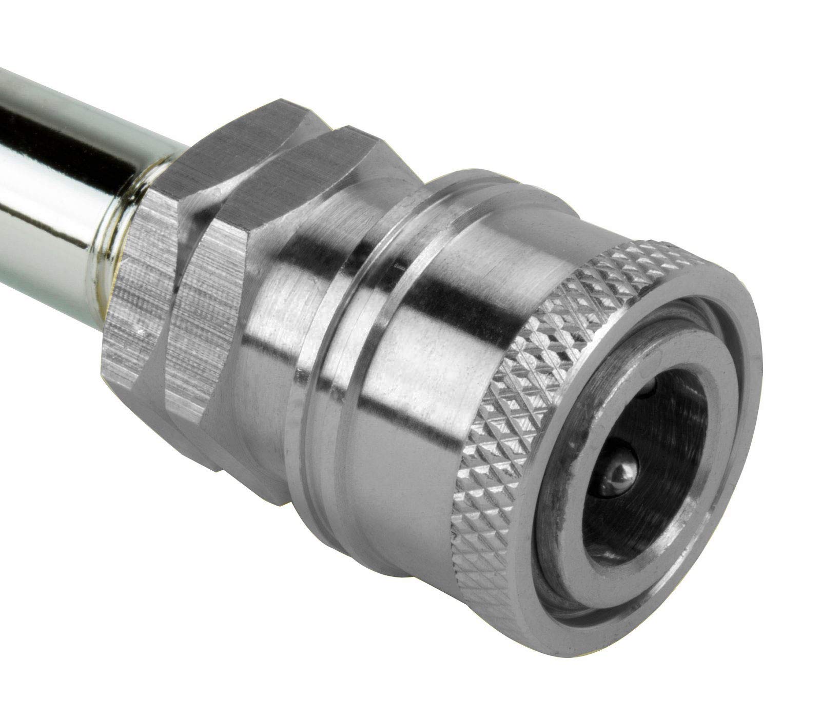 Erie herramientas 5000 PSI 8 GPM limpiador a presión pistola y 12 "varita, 300 °F agua caliente grado con disparador LOCK 3/8" QD enchufe x 1/4 "NPT