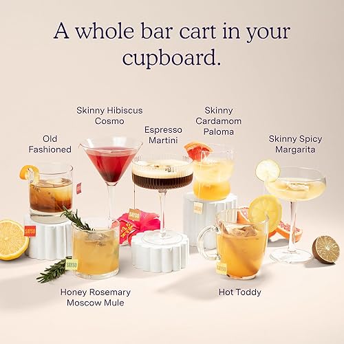 Miniatura 9 de SAYSO Bolsas de té de cóctel - Mezcladores instantáneos de cóctel o mezcladores de cola sin alcohol - Mezcla de cóctel no necesita agua caliente -