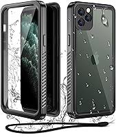 Vista 21 de WIFORT - Funda impermeable para iPhone 11 Pro - Protector de pantalla integrado resistente al agua, protección contra caídas dura, a prueba de Verde