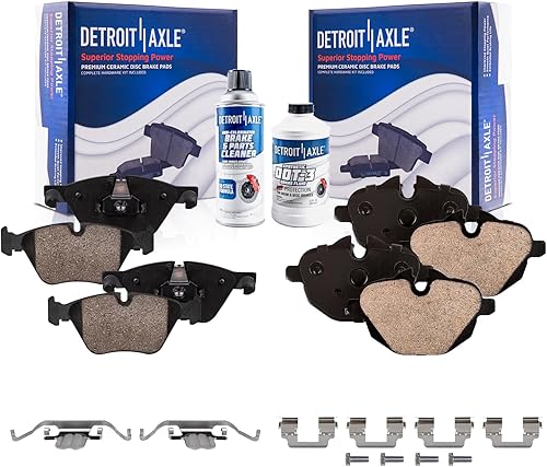 Miniatura 99 de Detroit Axle - Pastillas de freno traseras para Chevrolet Captiva Sport Equinox GMC Terrain Pontiac Torrent Saturn Vue XL-7, Pastillas de freno de