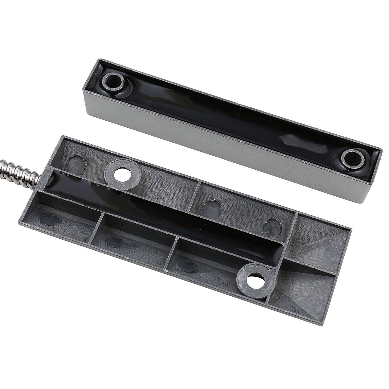 UHPPOTE Magnetischer Rollladen-Schalter aus Zinklegierung, NC-Typ, Türsensor, Kontaktschalter-Detektor (Packung mit 3)