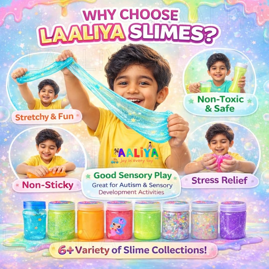 Lemon Scented Butter Slime for Kids (2 Pack, 300g) – Super Soft, Non-Toxic & Fluffy Sensory Toy – Stretchy Stress Relief Slime Kit for Boys & Girls Age 3-10 Years 2