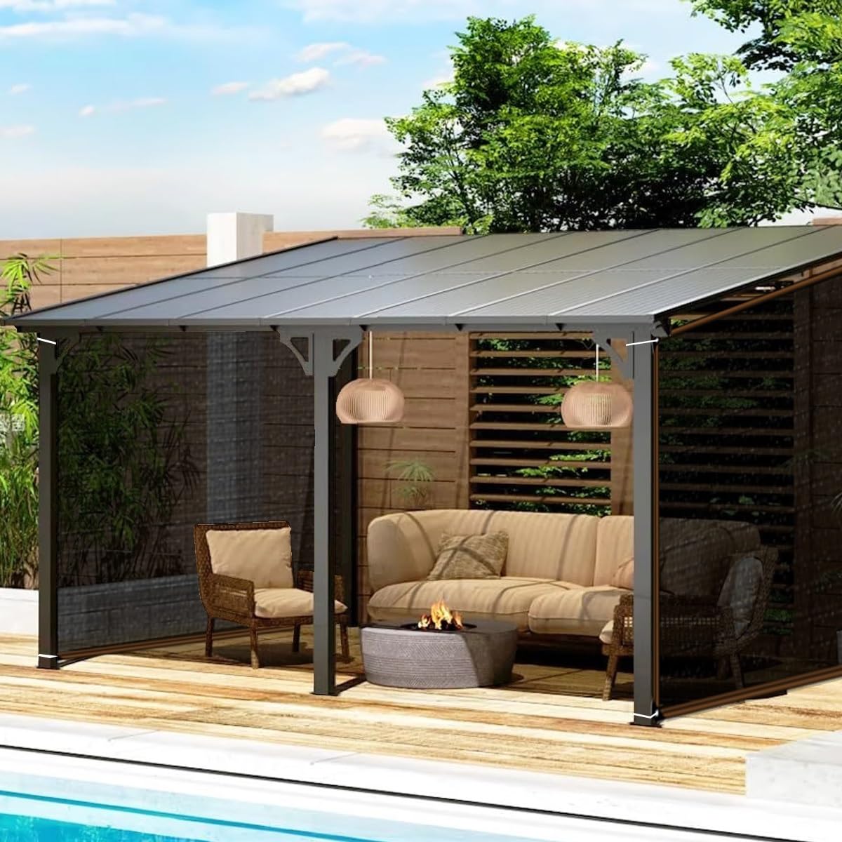 Tkanina UV 90% e – siatka z żywicy łezkowej do użytku na zewnątrz, idealna do ogrodu, na balkon, taras, farmę, kurczaka, wiatę, wiele (2 x 8 m)