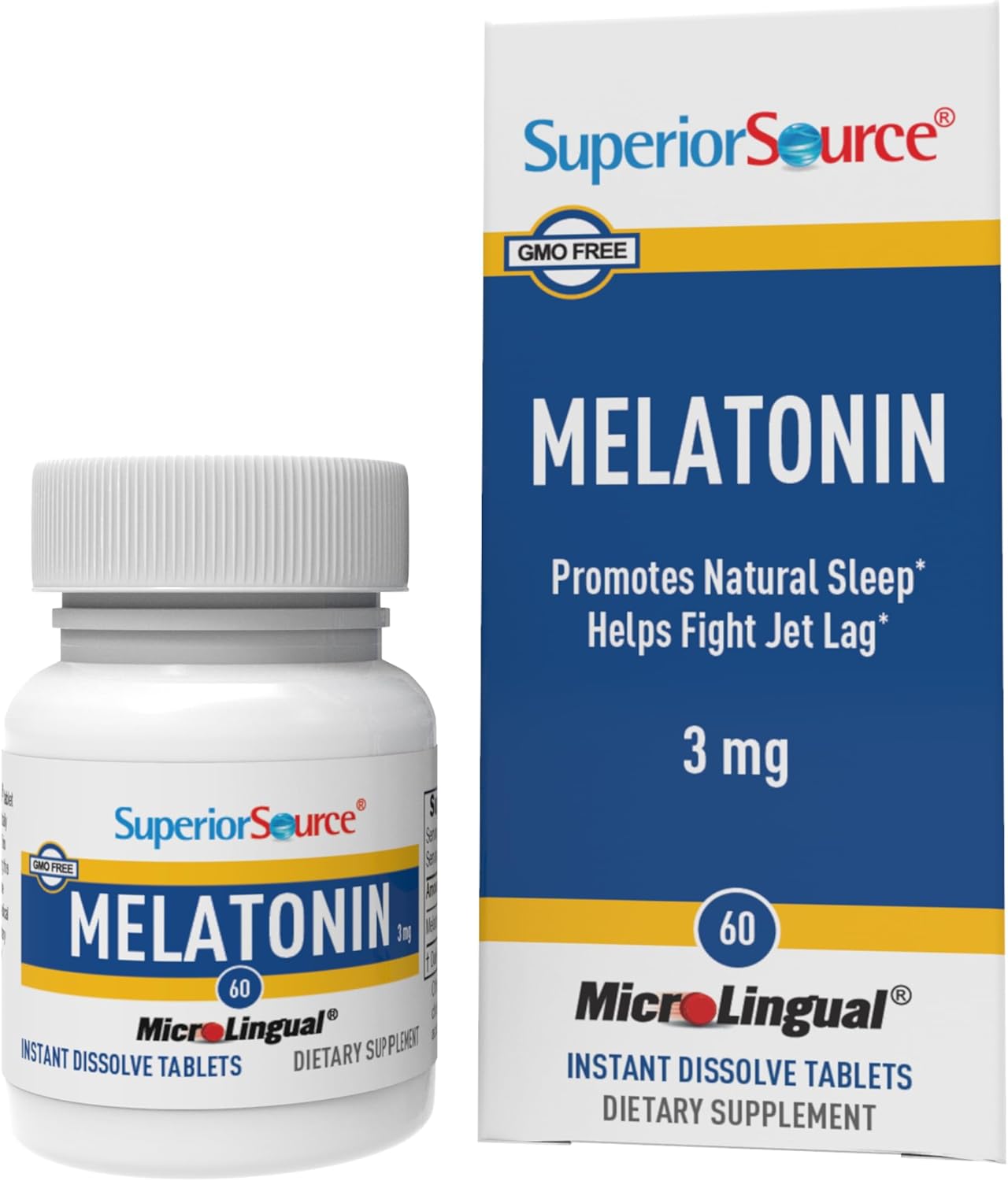 Superior Source Melatonin 3 mg – Healthy Sleep Support Supplement for Adults – Melatonin Formula Superior Source Melatonin 3 mg – Healthy Sleep Support Supplement for Adults – Melatonin Formula