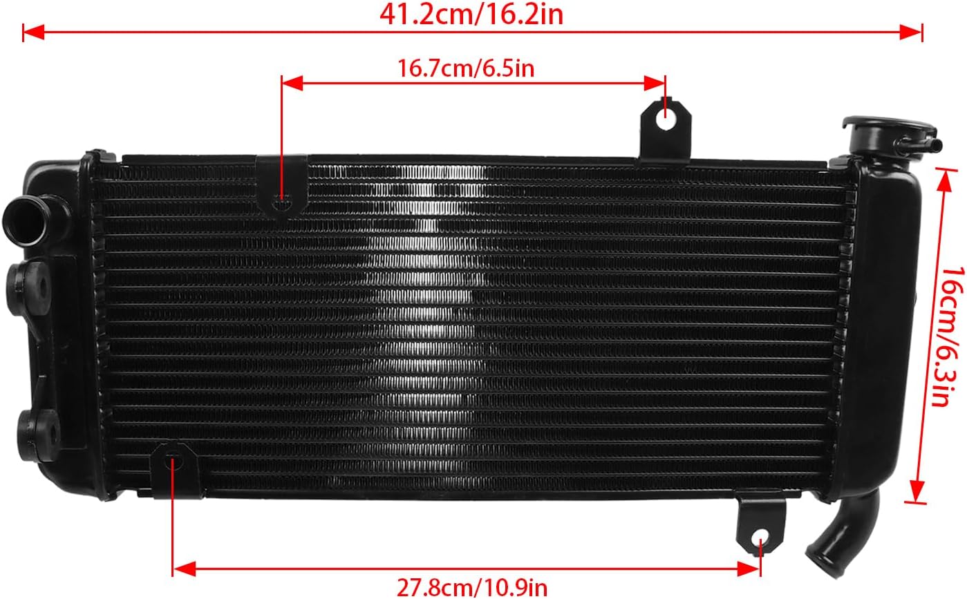 Aluminum Cooling Radiator Replacement for Kawasaki VERSYS 650 Versys 650 KLE650 2015-2023 Engine Radiator Cooler