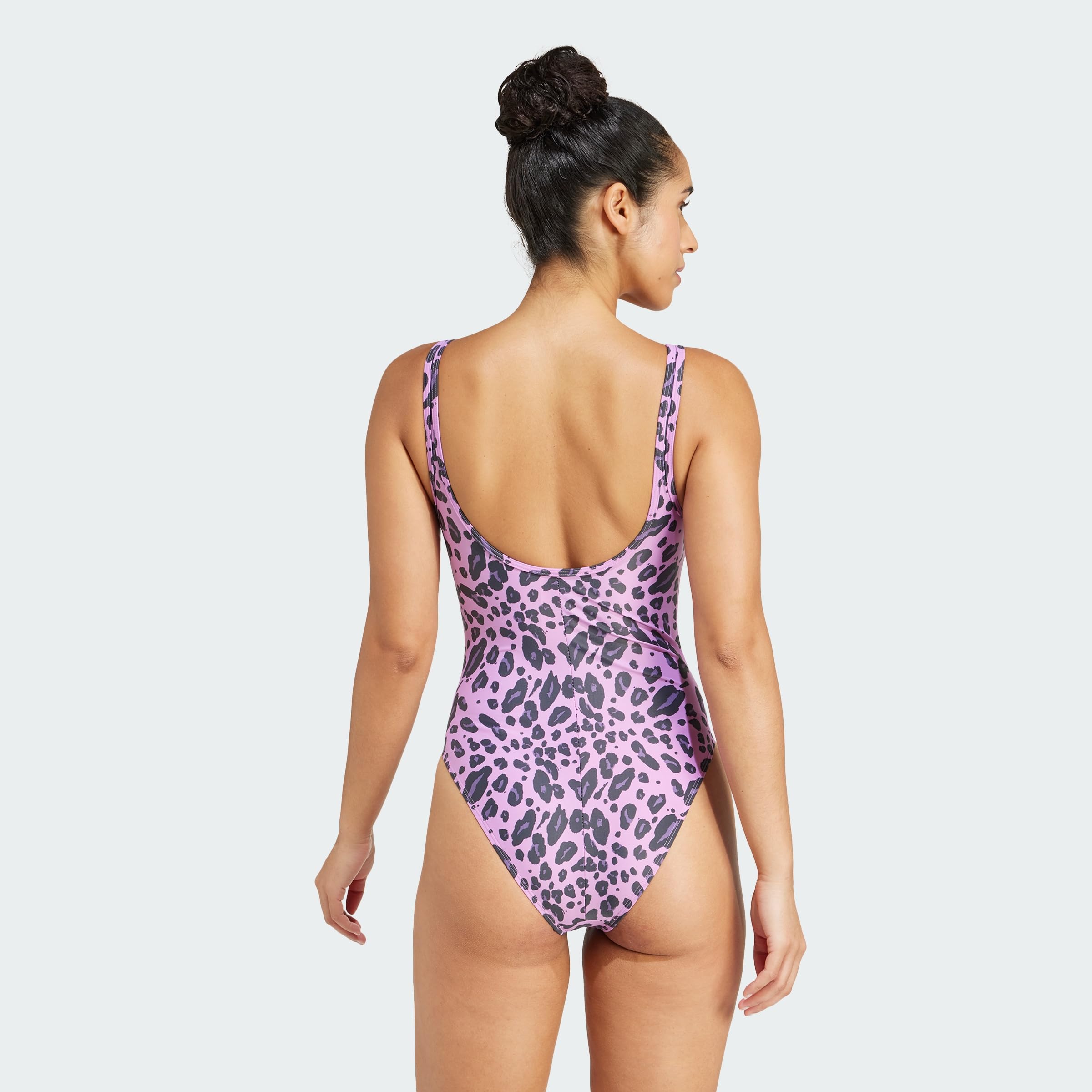 adidas Essentials Animal Print U-Back Swimsuit Femme