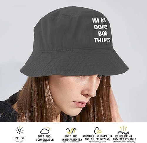 Miniatura 5 de Im Bob Doing Bob Things - Sombrero de camionero para hombre, sombrero de malla vintage para verano