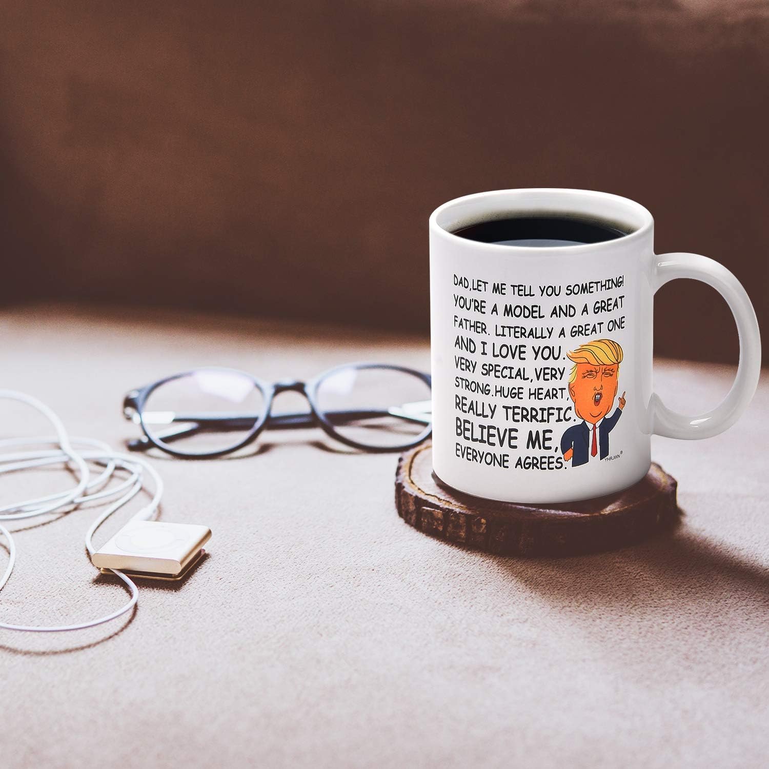 Exсluѕіvе Dad Coffee Mug Dad Gifts from Daughter Trump Dad Mug Coffee Mug for Dad Funny Trump Mugs Christmas Birthday Father’s Day Gifts for Father 11Oz