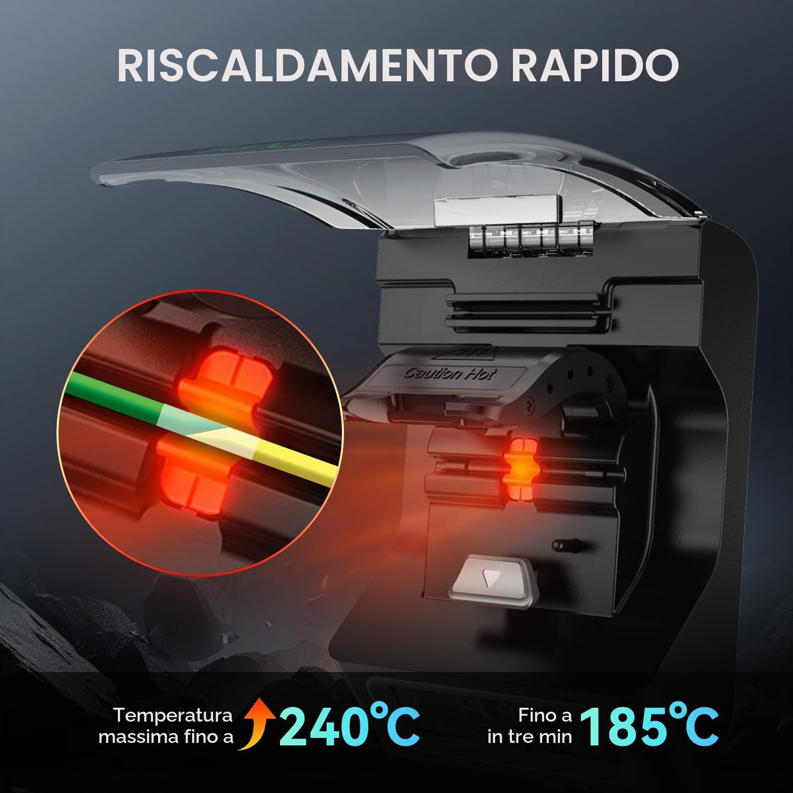 Filamento Connettore con 200 Tubi in PTFE, SUNLU Filamento Connector per Filamento da 1,75 mm, Compatibile con PLA, PETG, TPU, ABS, PA, Nylon
