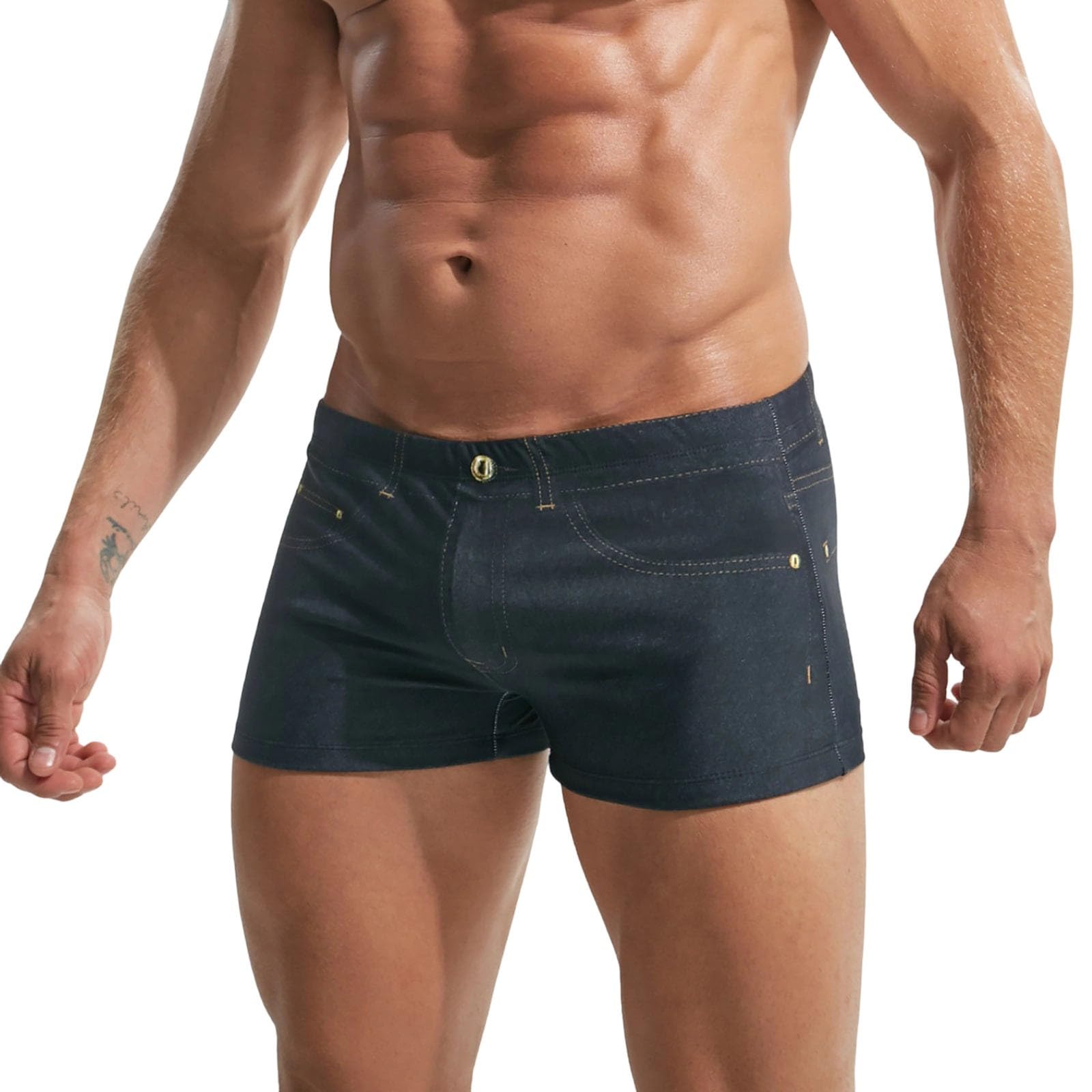 Short de plage avec taille haute contre les irritations de l'eau - 8